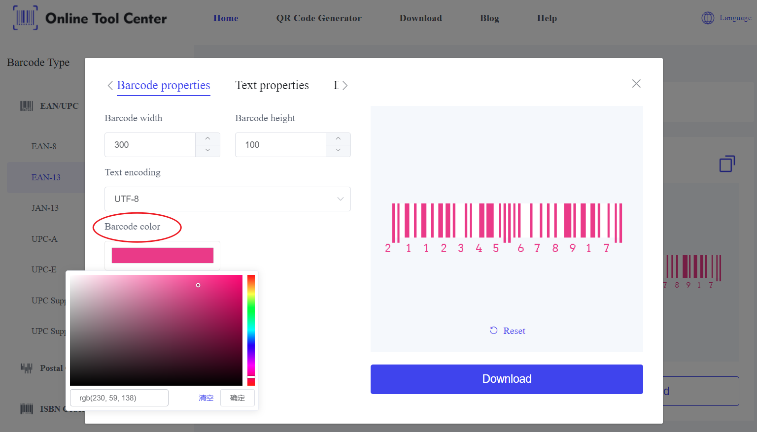 create a pink barcode.png