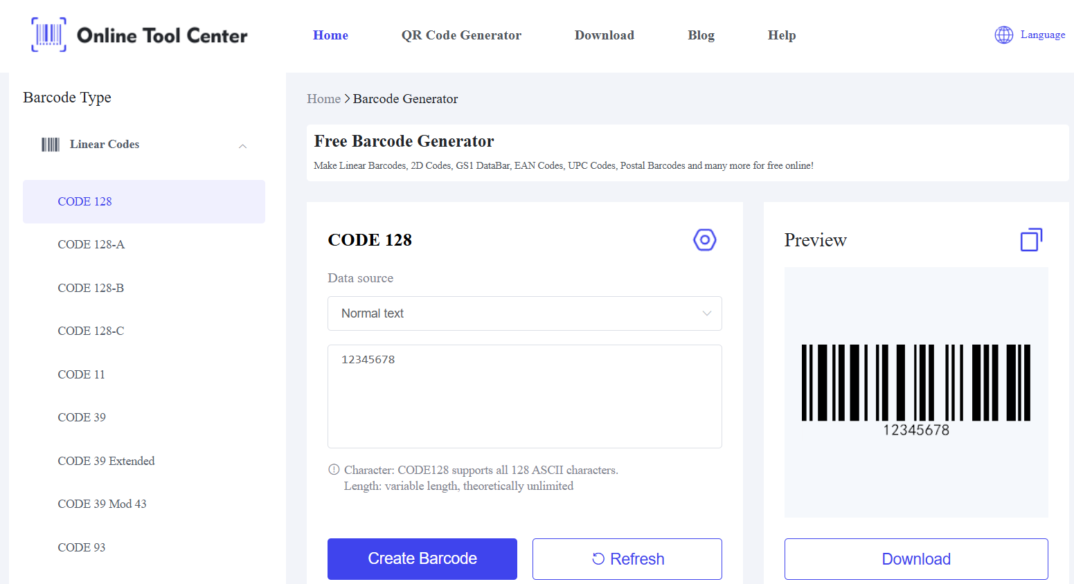 free online barcode generator